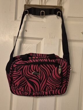 NWOT Pink Zebra Print Crossbody Bag